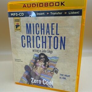 Zero Cool by Michael Crichton writing as John Lange Audiobook MP3-CD Brillance